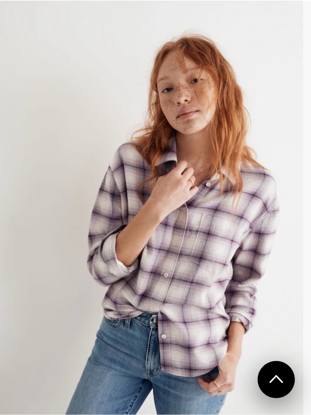 Madewell Flannel Kempton Button-Up Shirt in Linbrook Plaid